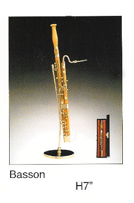 Miniature Musical Instrument Bassoon 6.75"